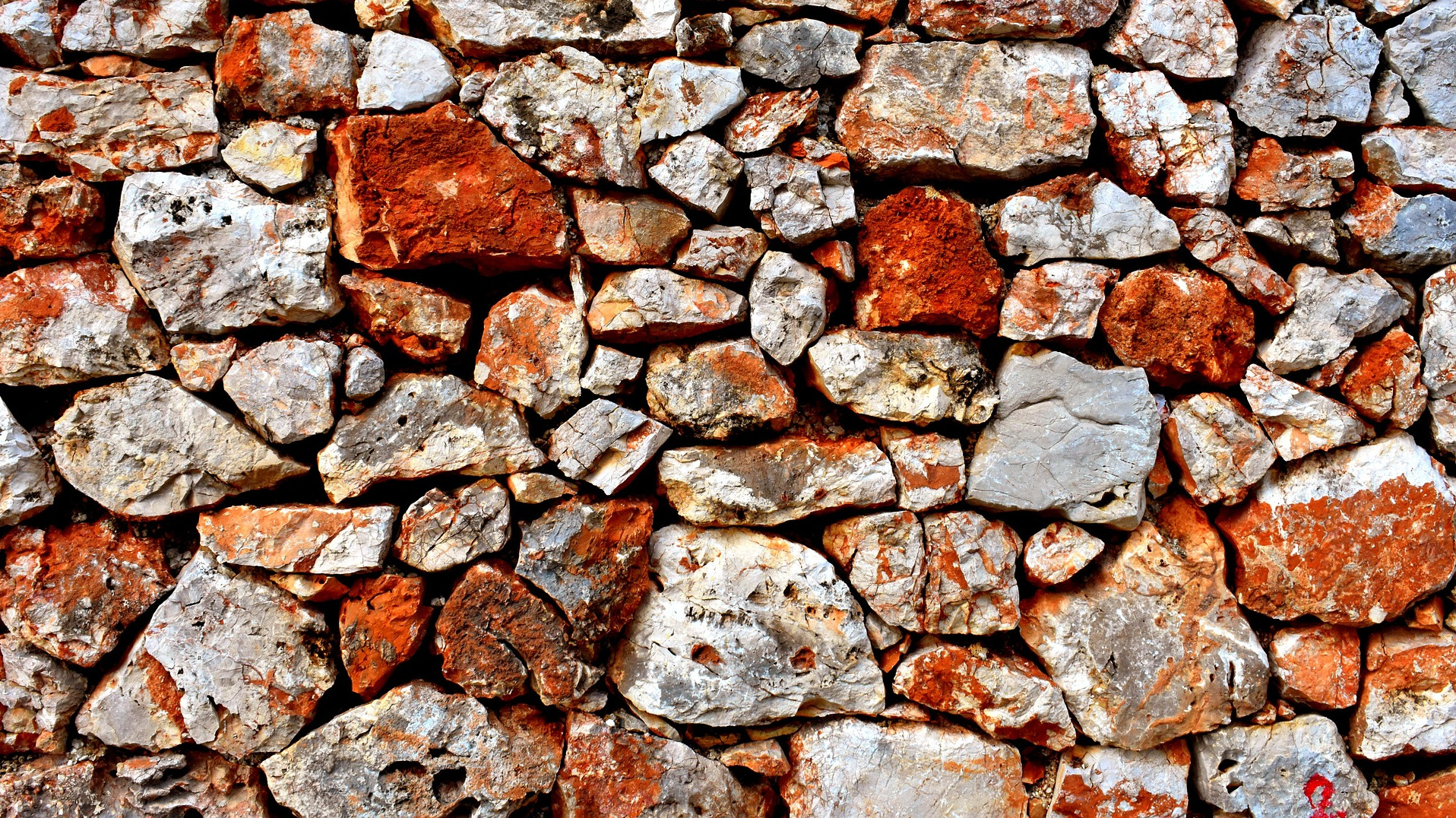 A wall of stones