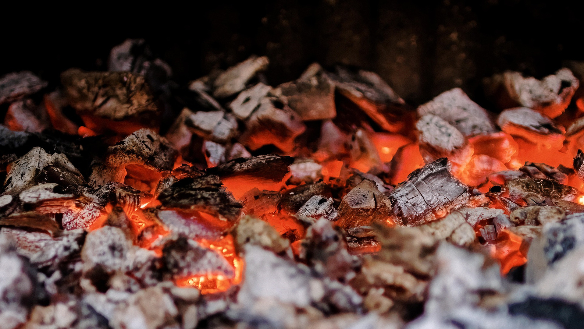 Ashes from a fire